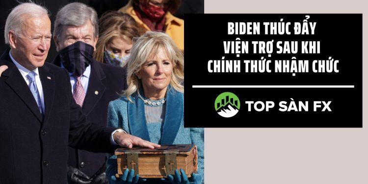 Biden thúc đẩy viện trợ sau khi chính thức nhậm chức