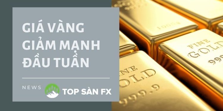 Giá vàng giảm mạnh đầu tuần