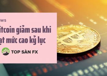 Bitcoin giảm sau khi đạt mức cao kỷ lục