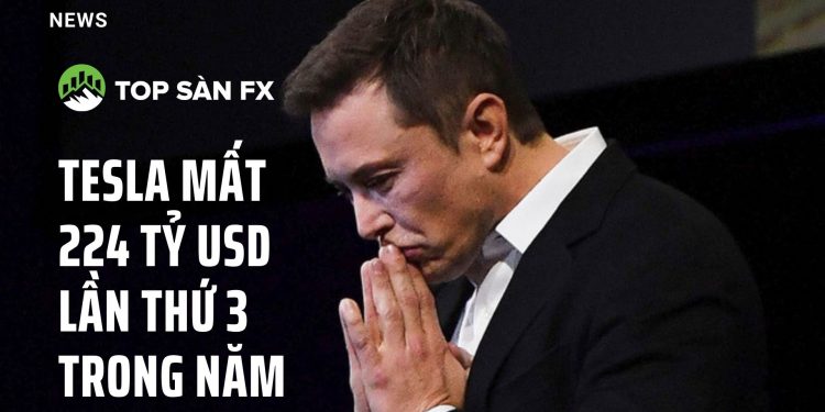 Tesla mất 224 tỷ USD lần thứ 3 trong năm