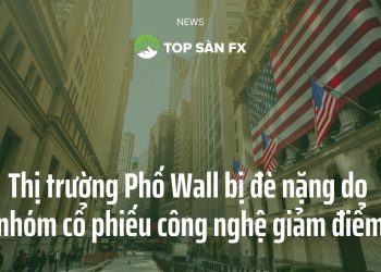 Thị trường Phố Wall bị đè nặng do nhóm cổ phiếu công nghệ giảm điểm.