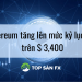 Ethereum tăng lên mức kỷ lục mới trên $ 3,400