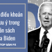 Những điều khoản cần lưu ý trong ngân sách của Biden