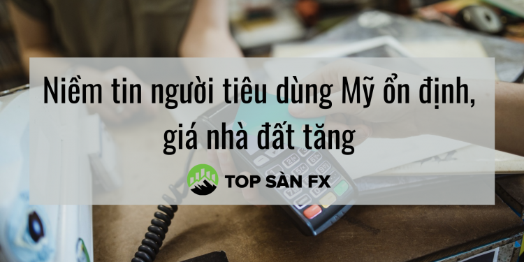 Niềm tin người tiêu dùng Mỹ ổn định, giá nhà đất tăng