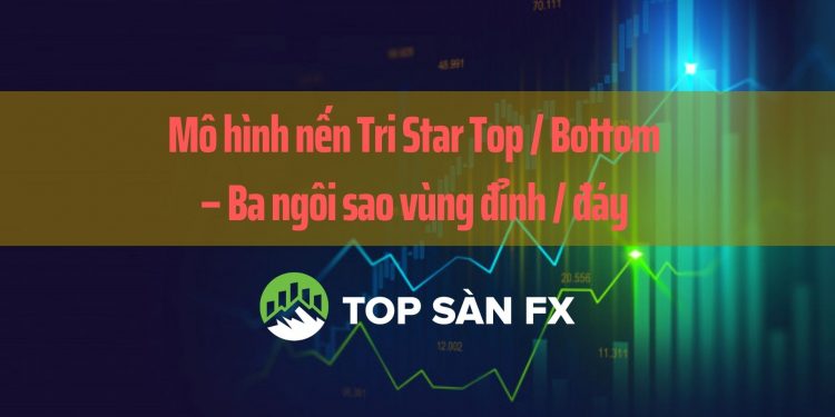 16.Mô hình nến Tri Star Top Bottom – Ba ngôi sao vùng đỉnh đáy