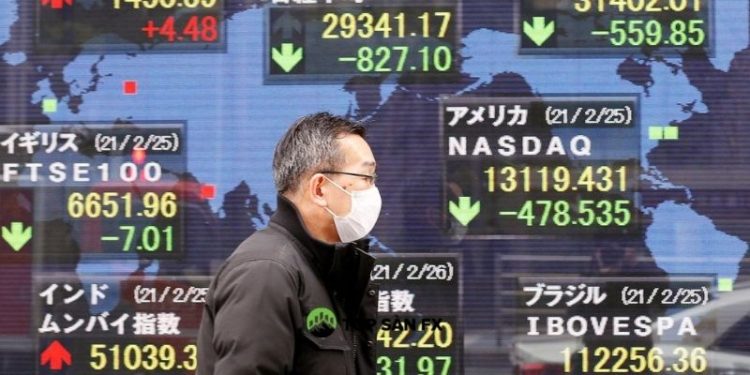 Chứng khoán châu Á thận trọng vào đầu tuần