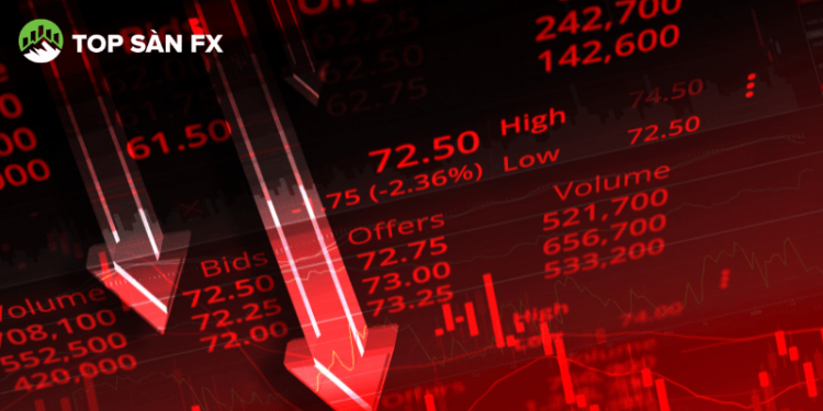 Chứng khoán tụt dốc, thị trường đỏ lửa