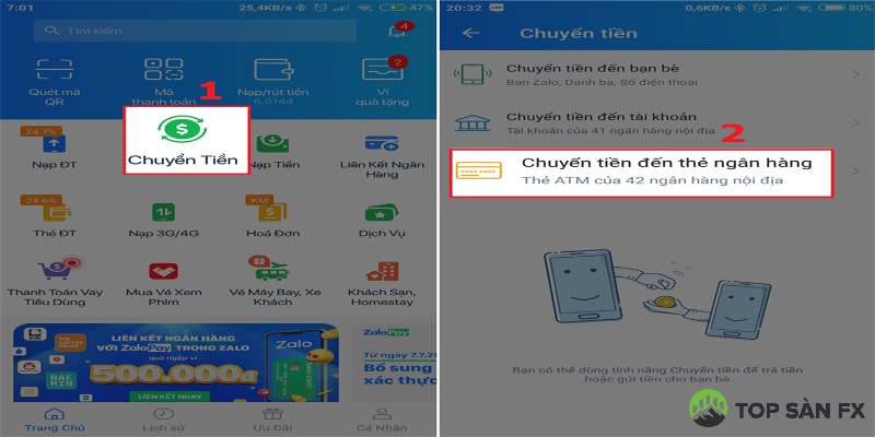 Cách chuyển tiền bằng Zalo Pay