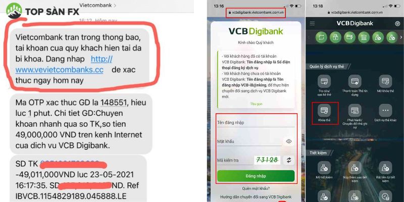 Hủy tài khoản ngân hàng Vietcombank 