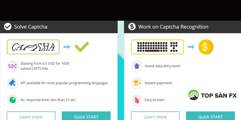 Nhập captcha kiếm tiền có thật không?