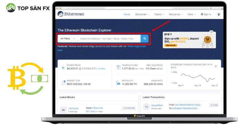 Đọc thông tin từ ví Ethereum