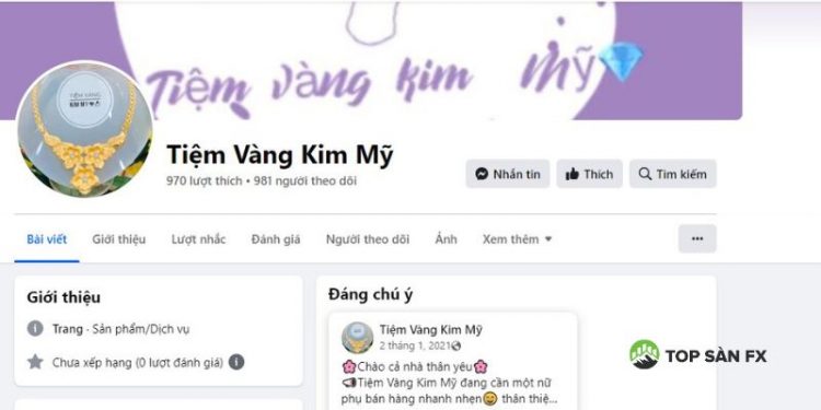 Tiệm vàng Kim Mỹ Cà Mau - Địa điểm mua sắm vàng “Giá tốt”