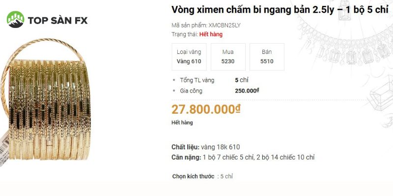 Tổng hợp các chính sách mua sắm vàng tại Kim Châu