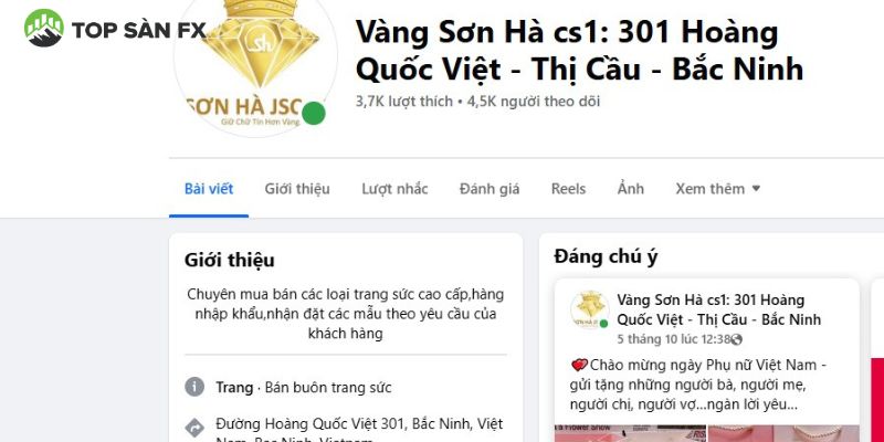 Sản phẩm nổi bật tại tiệm vàng Sơn Hà