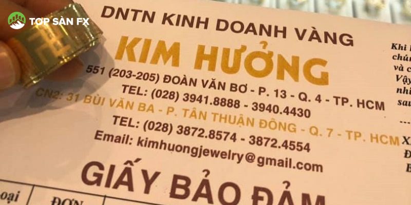 Danh mục sản phẩm tại tiệm vàng Kim Hưởng