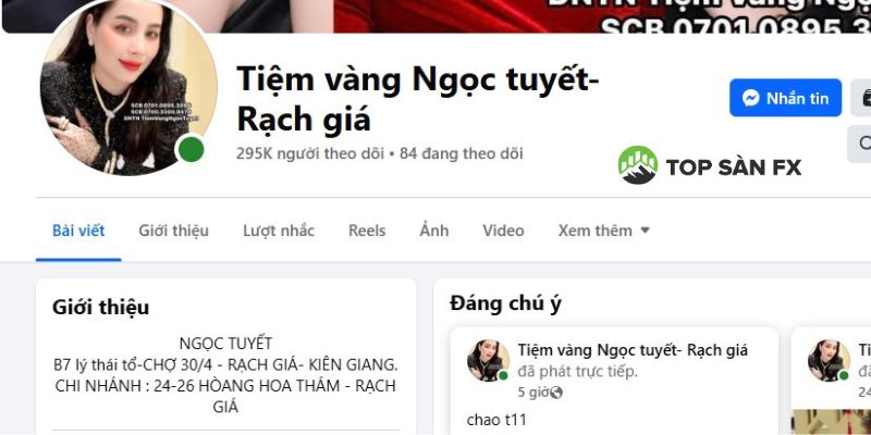 Tiệm vàng Ngọc Tuyết ở đâu?