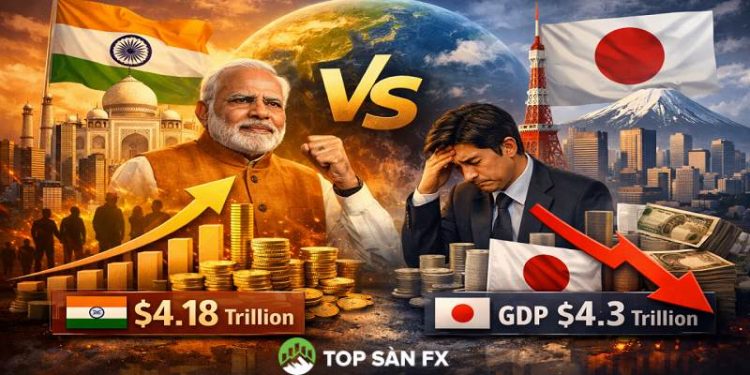 Ấn Độ “soán ngôi” Nhật Bản trở thành nền kinh tế lớn thứ 4 thế giới