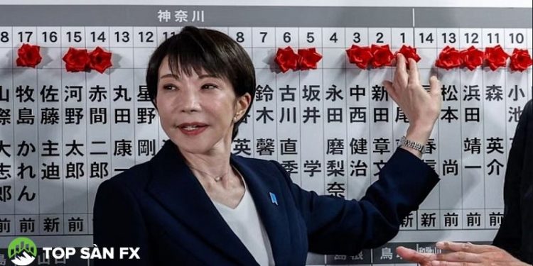 Chứng khoán Nhật Bản lập đỉnh sau chiến thắng áp đảo của bà Sanae Takaichi