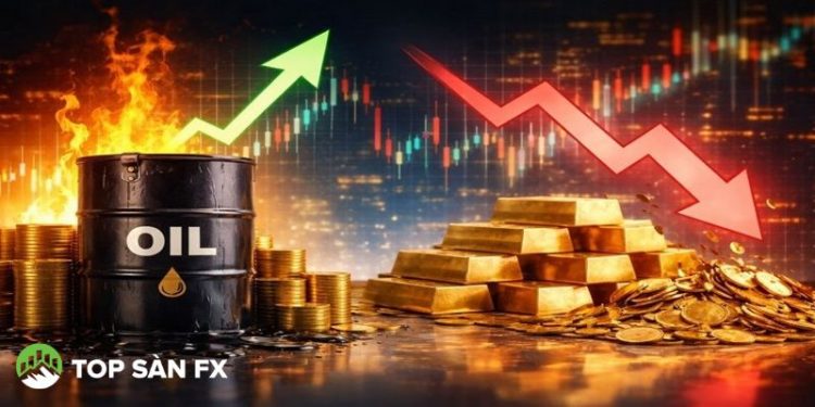 Giá dầu thô vượt 100 USD, vàng giảm khi ông Trump ra tối hậu thư mới với Iran